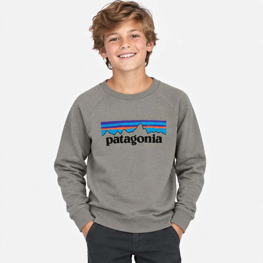 Patagonia Kids' Lightweight Crew Sweatshirt Gray Size Large